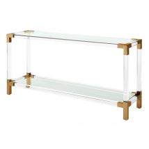 Royalton Console Table - Brushed Brass Finish