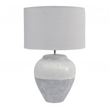 Skyline Porcelain Large Table Lamp - Grey