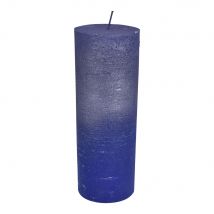 Libra Interiors Blue And Purple Ombre Pillar Candle 7 X 19 cm