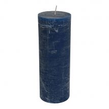 Libra Interiors Ocean Blue Rustica Pillar Candle 7 X 19 cm