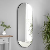 Andora Oval Wall Mirror - Black