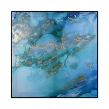 The Art Group Charlotte Vale Maldives Embellished Canvas With Gold Leaf Frame - 60x60cm