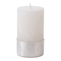 Libra Interiors White Rustica Pillar Candle