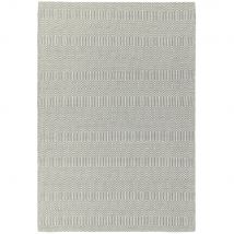Sloan Hand Woven Rug 100x150cm - Silver