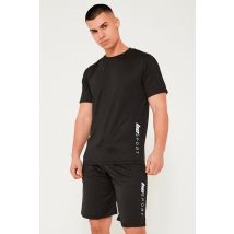 Hopton Activewear T-Shirt & Short Set - Black