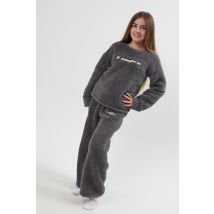 Wellington Teddy Fleece Pyjama Set - Charcoal Grey