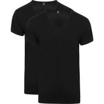 Alan Red T-Shirt Dean Col-V (Lot de 2) Noir taille L