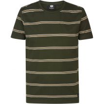 Petrol T-Shirt Rugby Foncé Rayé Vert Vert foncé taille L