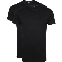 Alan Red T-Shirt Vermont Col-V (Lot de 2) Noir taille M