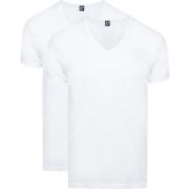Alan Red T-shirt Dean Col-V (lot de 2) Blanc taille XL