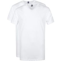 Alan Red T-Shirt Vermont Col-V (Lot de 2) Blanc taille L