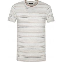 Dstrezzed T-shirt Rayures Clair Gris Marron taille XL