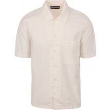 Marc O'Polo Chemise Manches Courtes Seersucker Off White Blanc cassé taille L
