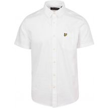 Lyle and Scott Chemise Short Sleeve Poplin Blanche Blanc taille L
