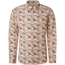 No Excess Chemise De Lin Imprimé Floral Multicolore  Multicoloré Beige taille M