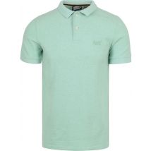 Superdry Polohirt Piqué Melange Clair Vert taille M