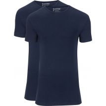 Slater T-Shirts Stretch Lot de 2 Marine Bleu foncé Bleu taille L