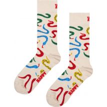 Happy Socks Chaussettes Snakes Multicoloré Beige taille 41-46