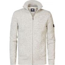 Petrol Cardigan à Câble Nunam Greige Gris taille M