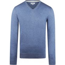 McGregor Pull Laine Merinos Col-V Faded  Bleu taille M
