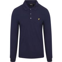 Lyle & Scott Polo à manches longues Marine  Bleu Bleu foncé taille L