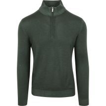 R2 Half Zip Pull Laine Merino Vert Foncé Vert foncé taille L