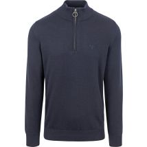 Barbour Pull-over Demi-Zip Marine Bleu Bleu foncé taille L