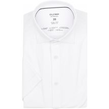 OLYMP Chemise Manches Courtes Level 5 24/Seven Blanche Blanc taille 40