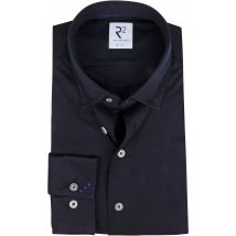 R2 Chemise Uni Foncé Bleu Bleu foncé taille 38