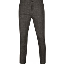 Alberto Rob Chino A Carreaux Marron Gris Anthracite taille W 33 - L 34