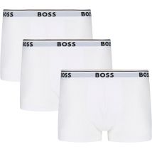 BOSS Boxers Courtes Lot de 3 Power 100 Blanc taille M