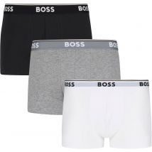 BOSS Boxers Courtes Lot de 3 Power 999 Gris Multicoloré Noir Blanc taille L