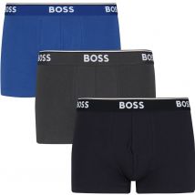 BOSS Boxers Courtes Lot de 3 Power 487 Bleu Bleu foncé Gris Anthracite Multicoloré taille L