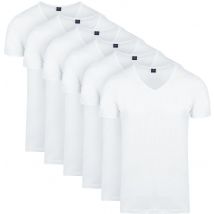 Suitable Vita T-Shirt Col En V Lot de 6 Blanc taille L