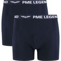PME Legend Boxer-shorts Lot de 2 Foncé Uni Bleu Bleu foncé taille M