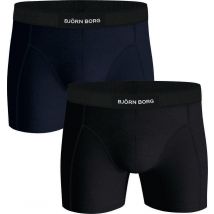 Bjorn Borg Boxers 2 Pack Black/Blue Noir Bleu foncé taille M