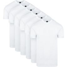 Suitable Obra T-Shirt à Col Rond Haut Lot de 6 Blanc taille M