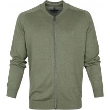 Casa Moda Cardigan Zippé  Vert taille XL