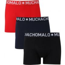 Muchachomalo Boxer-shorts Lot de 3 1322 Noir Rouge Bleu foncé Bleu taille XXL