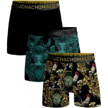 Muchachomalo Boxer-shorts Lot de 3 Man Rooster Noir taille M
