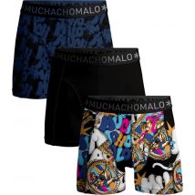 Muchachomalo Boxer-shorts Lot de 3 Adam Noir Multicoloré taille M