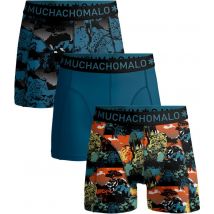 Muchachomalo Boxer-shorts Lot de 3 Africa Multicoloré Bleu taille M
