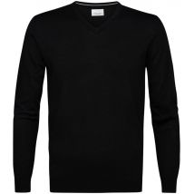 Profuomo Pull-over Col-V Laine Merinos Noir taille M
