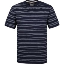 Anerkjendt T-shirt Kikki Rayures Foncé Pochette  Bleu Bleu foncé taille S