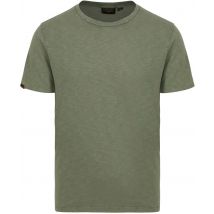 Superdry T-Shirt Slub Melange Olive Vert taille L