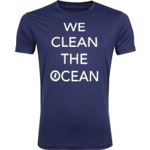 Save The Duck T-shirt Marine Stretch Texte Bleu foncé taille M