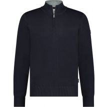 State Of Art Pull Half Zip Mix Laine Marine Bleu foncé Bleu taille L