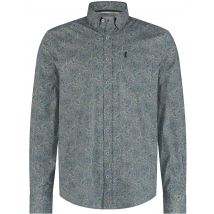 State of Art Chemise Poplin Impression Multicoloré Vert taille XL