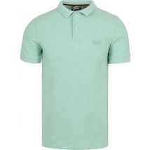 Superdry Polohirt Piqué Melange Clair Vert taille M