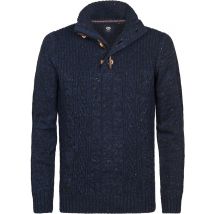 Petrol Pull à Câble Half Zip Hamilton Marine Bleu Bleu foncé taille L